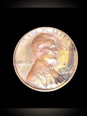 1962 Lincoln Cent - Patina Copper Tone